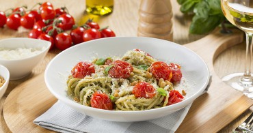 Recept Spaghetti Half Volkoren met pesto Grand'Italia